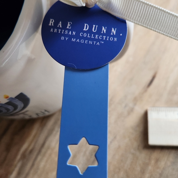 Rae Dunn Hanukkah Mug with Menorah Design and 'Happy Hanukkah' Writing - Picture 8 of 11